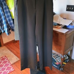 DKNY Black Wide-Leg Dress Pants